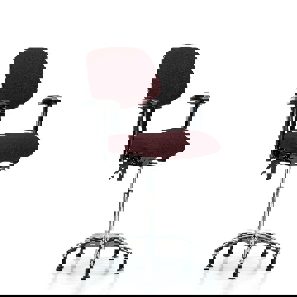 Task Chair: Olefin, Burgundy